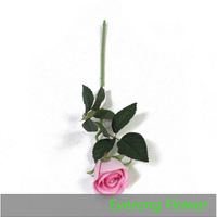 Everongflower bunga sentuhan asli buatan, bunga mawar kecil beludru untuk dekorasi pernikahan