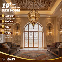 Lustre suspendu LED sur mesure pour décoration intérieure islamique, mosquée, restaurant arabe, Ramadan
