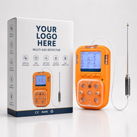 Détecteur multi-gaz professionnel HIREP à aspiration par pompe, analyseur de gaz portable, vente en gros OEM/ODM