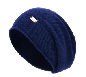 Unisex Solid-Color Knit <b>Wool</b> Cuff <b>Beanie</b> 100% <b>Wool</b> Warm Winter Casual Hat for Adults One Size Fits Most Light And Packable - Product Image 1