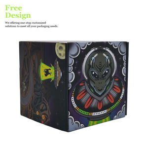 Offre Spéciale ondulé envoi <span class=keywords><strong>noir</strong></span> UV brillant logo personnalisé <span class=keywords><strong>noir</strong></span> Carton cils abonnement emballage expédition Boîtes postales d'expédition - Product Image 6