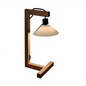 Nordic Wooden <b>Table</b> <b>Lamp</b> Minimalist Desk Light White Shade Task <b>Lamp</b> for Living Room Bedroom <b>Study</b> - Product Image 1