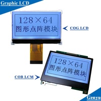 Module d'écran LCD graphique Genyu FSTN COG+FPC 12864, écran LCD de taille personnalisée