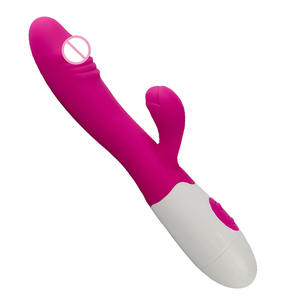 Realistischer Kaninchen vibrator mit 30-Gang-Modi Wasserdichtes Silikon-ABS-USB, wiederauf ladbar für Frauen und Paare - Product Image 2