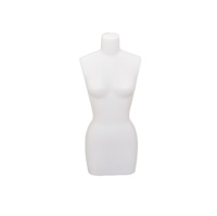 Mannequin de corps féminin en plastique, demi-corps, pour présentoir de table, avec support, pour l'essayage de perruques