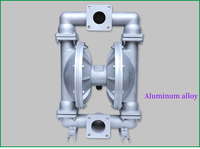 Pompe à double diaphragme à air comprimé en plastique PP Raystone, pompe AODD anti-corrosion pour le transfert de liquides chimiques