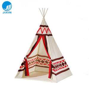 Intérieur Extérieur Enfants Belle Maison De Jeu Imprimer pour Enfants Indien <span class=keywords><strong>Tipi</strong></span> Tentes Présent Support En <span class=keywords><strong>Bois</strong></span> Drôle Jouer Tente - Product Image 4