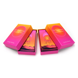 Tarjetas de juego de amor con logotipo de impresión de diseño exclusivo de fábrica Preguntar tarjetas de prueba personalizadas - Product Image 6