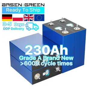 Basen màu xanh lá cây 6000 sâu chu kỳ mới 3.2V 150AH 280ah LiFePO4 Pin akku di động 50Ah 100Ah 200AH 300ah pin Lithium ion gói