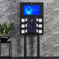 Casillero con Cerradura para Estación de Carga de Celulares, Color Negro