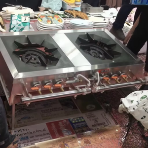 Cuisinière à double tête pratique et efficace Équipement de <span class=keywords><strong>cuisine</strong></span> de restaurant à usage commercial Cuisinière à gaz à 6 brûleurs - Product Image 6