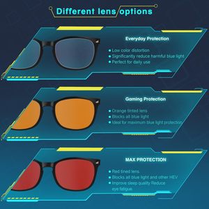 Premium <b>Sleep</b> Lens Red Frame Glasses Fashion Rivet Anti Blue <b>Light</b> Blocking Eyeglasses - Product Image 3