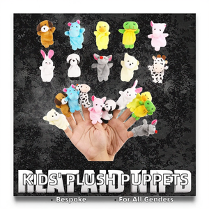 Đồ chơi thú nhồi bông siêu mềm, hình con rối ngón tay, đồ chơi an ủi, nhiều mẫu mã, quà tặng cho trẻ em, quà tặng cho bé trai bé gái - Product Image 2