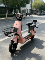 Vente directe d'usine, vélo électrique fabriqué en Chine, cadre en acier à haute teneur en carbone, batterie au plomb-acide 48V, autonomie de 55-65 km, scooter de ville pour adultes, moto
