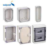 Boîtier électronique en plastique ABS PC, boîte de jonction électrique étanche IP66 pour extérieur, boîtier électronique en plastique