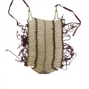 Vajilla de Metal con Cuentas de Hueso Pulido, Estilo Tradicional Moderno, con Diseño Único de Inspiración Tribal, Hecha a Mano para Mujeres al Mejor Precio - Product Image 1