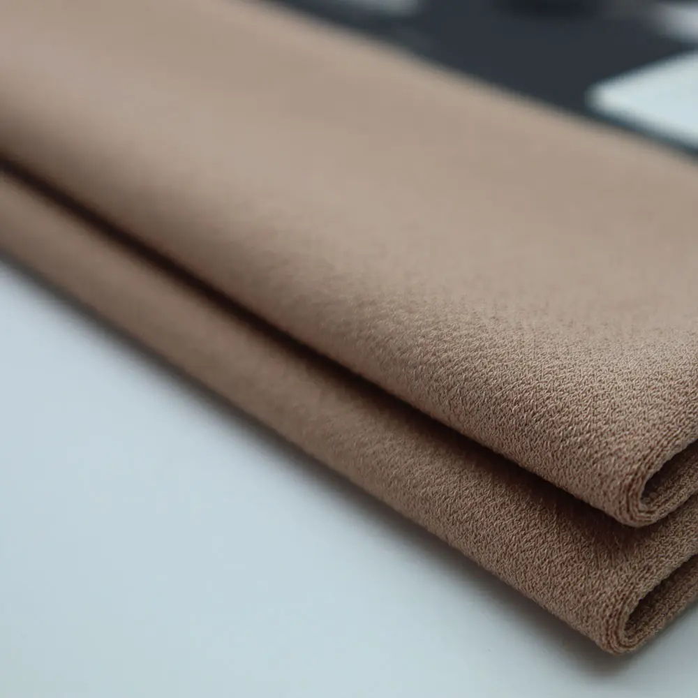 Tissu crêpe de plongée en polyester à haute élasticité pour manteau, pantalon et costumes