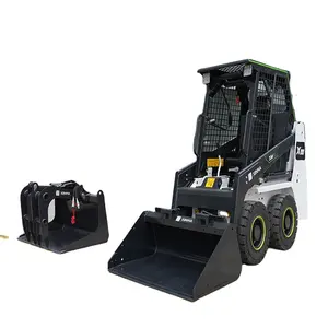 Fast Delivery Compact 350kg Mini Electric Skid Steer Loader Machine for Snow Plow