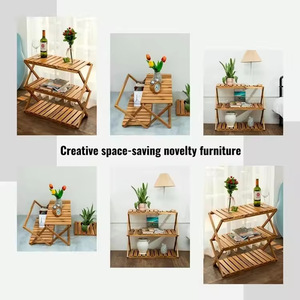 Portable Foldable Bamboo <b>Shoe</b> Rack Multi Layer Freestanding <b>Space</b> <b>Saving</b> <b>Storage</b> Organizer For Home Entryway Bedroom - Product Image 4