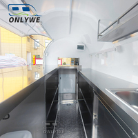 ONLYWE Food Trailer : Remorque alimentaire compacte au design épuré, chariot à pizza, camions de restauration à vendre en Allemagne et en Thaïlande pour la vente en gros