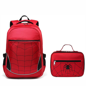 กระเป๋านักเรียนโบลซาสโคแลร์สไปเดอร์สำหรับเด็กนักเรียนพร้อมกระเป๋าอาหารกลางวัน - Product Image 1
