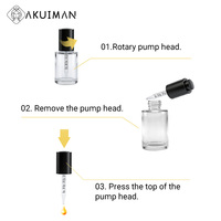 Flacon compte-gouttes de luxe personnalisé 30 ml, certifié CE, audité BSCI, application large, contrôle qualité strict, emballage sûr