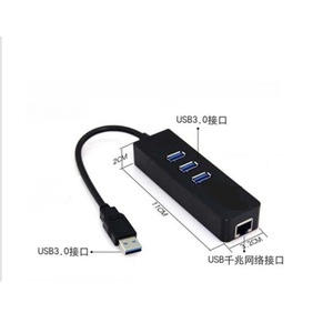 ฮับ USB 3.0 พร้อมพอร์ต RJ45 LAN 3 พอร์ต USB อะแดปเตอร์เครือข่ายภายนอกสำหรับคอมพิวเตอร์แล็ปท็อปเดสก์ท็อป - Product Image 5