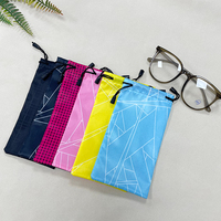 Pochette pour lunettes durable et lisse personnalisée en gros étui à logo imprimé portable pour l'emballage