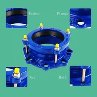 Adaptateur de raccord flexible en fonte ductile PN16 PVC pour tuyau universel en PEHD