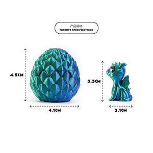 2025 Originality3D Printed Dragon <b>Egg</b> <b>Toy</b> Model Creative Decompression Movable Children's Animal Dinosaur 1/12 Scale PLA - Product Image 6