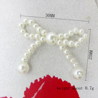Accessoires de mode : Pendentif nœud perlé pour robes de mariée, vêtements, bagages, chaussures, chapeaux, coiffes et accessoires pour cheveux