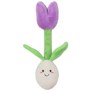 2025 Venta al por mayor personalizado perro resistente a mordeduras Flor de peluche juguete interactivo relleno Bb Squeaky Playing calmante juguete - Product Image 4