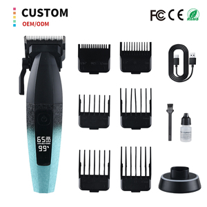 <span class=keywords><strong>Tondeuse</strong></span> à cheveux nouvelle conception, corps métallique dégradé de couleur, rechargeable, sans fil, pour hommes - Product Image 1