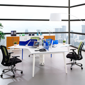 Moderno <span class=keywords><strong>Centro</strong></span> Mayorista de partición modernas estación de <span class=keywords><strong>trabajo</strong></span> para 3 personas - Product Image 2