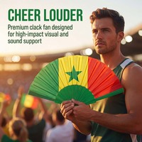 Éventail pliant personnalisé pour événements sportifs, idéal pour les matchs de football et les événements sportifs