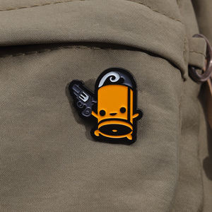 Broches en émail pour jeux vidéo, <span class=keywords><strong>robot</strong></span>, elfe, samouraï, chat, fille, dinosaure, badge de revers, bijoux, cadeau pour amis, vente en gros - Product Image 3