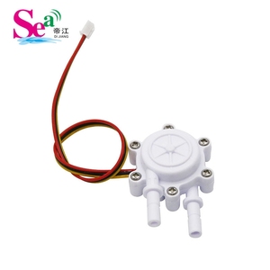 Dijiang Food Grade Plastic POM 1/4 3/8 Liquid Water Flow Sensor 0.1-2L/min Counter Flowmeter ZJ-S303 for Purification <b>Machines</b> - Product Image 2