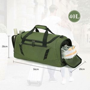 <b>40L</b> Large-Capacity Gym Travel Sports Workout Duffle Bag With Shoes Compartment for Men Women Durable Weekender <b>Backpack</b> - Product Image 2