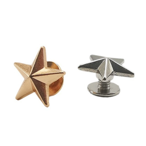 Remache de estrella de aleación de zinc de 12.5 mm x 31 mm, remache atornillable estilo punk para artesanía en cuero - Product Image 1