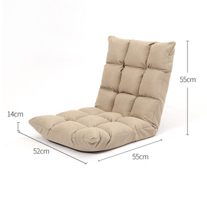 Cuscini per Chaise Longue a 18 Griglie, Seduta Tatami Regolabile, Divano da Terra Pieghevole con Schienale Regolabile - Product Image 5