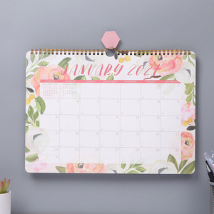 Planificador de calendario de pared mensual personalizado de Venta caliente de enero a diciembre de tamaño de 12 "X 17" atado por doble cable con bloques grandes - Product Image 6