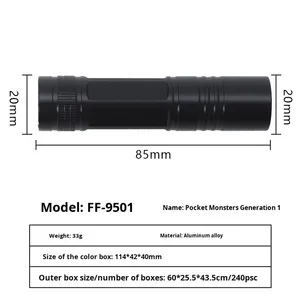 Mini năng lượng mặt trời đèn Pin AA pin Powered cầm tay siêu dài tuổi thọ pin sạc LED Cắm Trại Ngoài Trời ánh sáng mạnh mẽ - Product Image 4