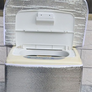 Housse de machine à laver avec revêtement en feuille d'aluminium, isolation thermique, protection solaire imperméable, pour chargement par le haut, taille universelle 5-12 kg - Product Image 3