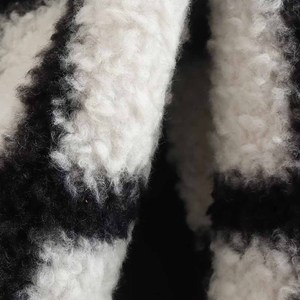 SHENZHU Manteau en peluche <span class=keywords><strong>noir</strong></span> <span class=keywords><strong>et</strong></span> <span class=keywords><strong>blanc</strong></span> pour <span class=keywords><strong>femme</strong></span>, nouvelle collection hiver 2023, style vintage, manches longues, chic, <span class=keywords><strong>surchemise</strong></span> - Product Image 6