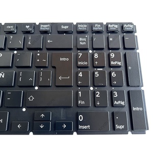 Nouveau clavier d'ordinateur portable LA Latin Spanish pour Toshiba <span class=keywords><strong>Satellite</strong></span> Radius P50W-<span class=keywords><strong>B</strong></span> P55W-<span class=keywords><strong>B</strong></span> AEBLYL01110, rétroéclairé noir, sans cadre, claviers SP - Product Image 5