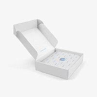 Boîte d'emballage en carton ondulé pliable personnalisée avec logo, pour cadeaux, chaussures, cosmétiques, parfums, soins de la peau, vêtements, emballage d'expédition