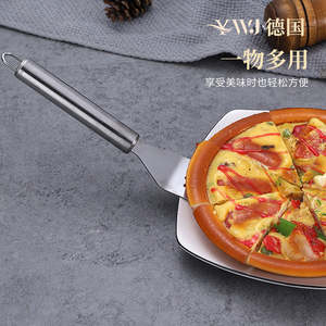 Juego de espátulas de acero inoxidable, 2 uds., boca plana engrosada con orificios para cocinar en la cocina, manipulación de carne y pizza - Product Image 3