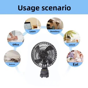 Ventilateur portatif sans pales rechargeable à batterie lithium, puissant, à fort débit d'air, silencieux, autonomie de 8 heures - Product Image 6