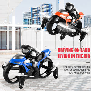 EPT 2.4G Rc 360 Flip tanah terbang & langit amfibi berkendali jarak jauh mainan Drone sepeda motor untuk anak-anak - Product Image 2
