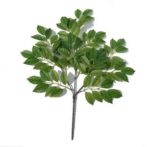 Lụa ficus nhà máy chi nhánh ficus cây chi nhánh nhân tạo cảm ứng thực sự cảm giác cây xanh ficus lá cho cho trang trí nội thất - Product Image 3